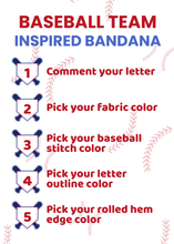 Load image into Gallery viewer, CUSTOM BASEBALL TEAM LETTER (EMBROIDERED)