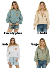 Load image into Gallery viewer, Take Me to the Pumpkin Patch Cropped Zip Up
