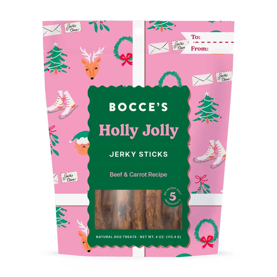 HOLLY JOLLY JERKY STICKS (dog treats)