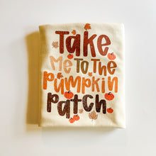 Load image into Gallery viewer, Take Me to the Pumpkin Patch Comfort Colors Long Sleeve T-Shirt
