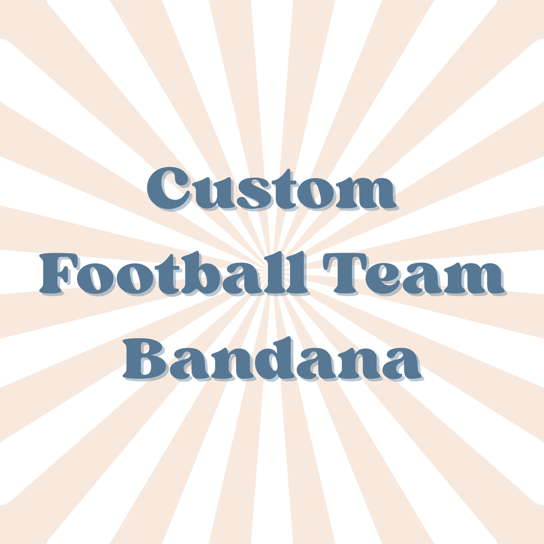 CUSTOM FOOTBALL TEAM BANDANA