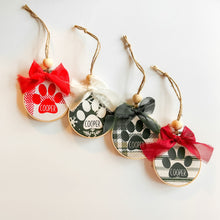 Load image into Gallery viewer, REMEMBRANCE PAW PRINT ORNAMENT
