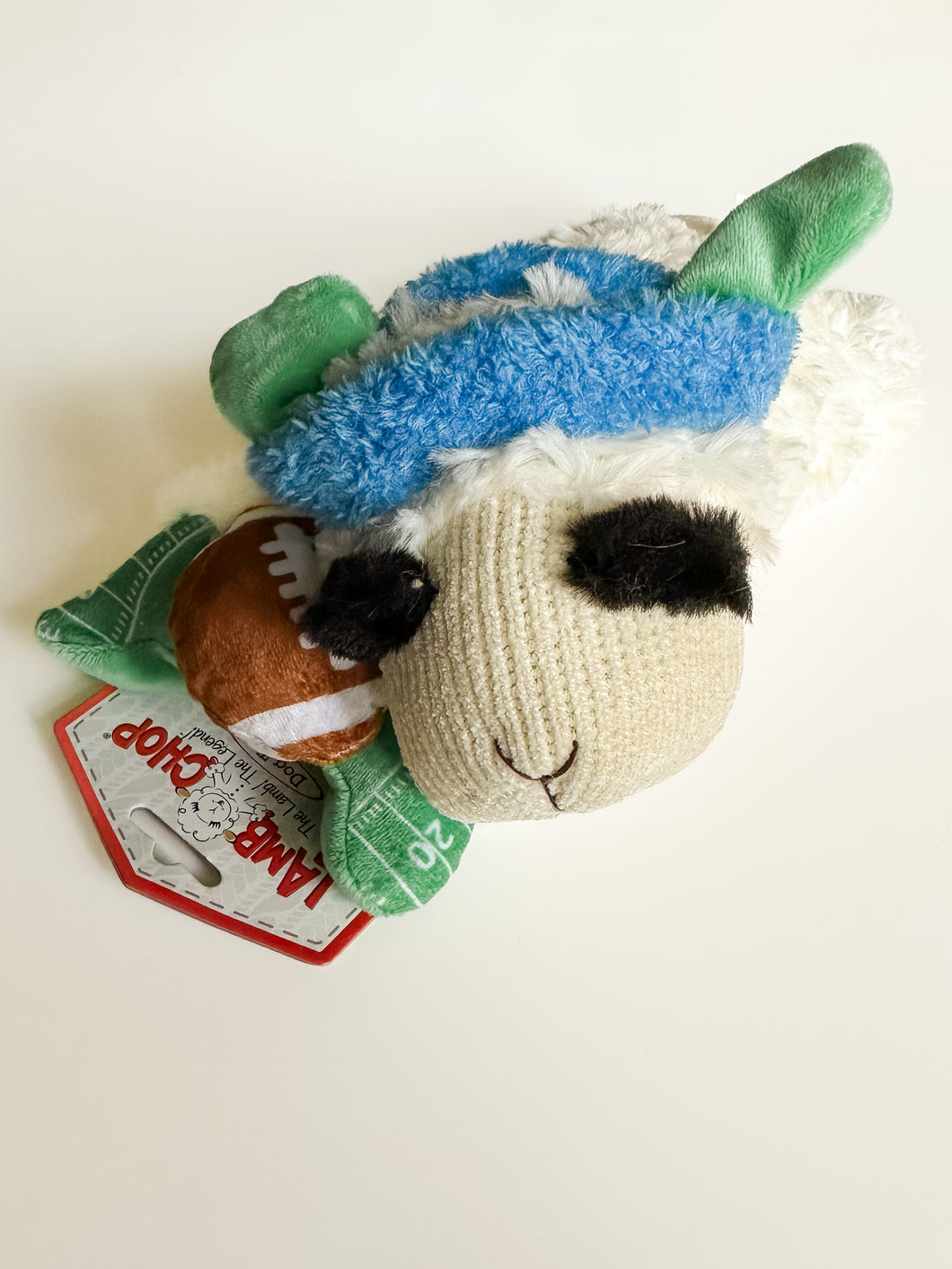 Football Lamb Chop Dog Toy