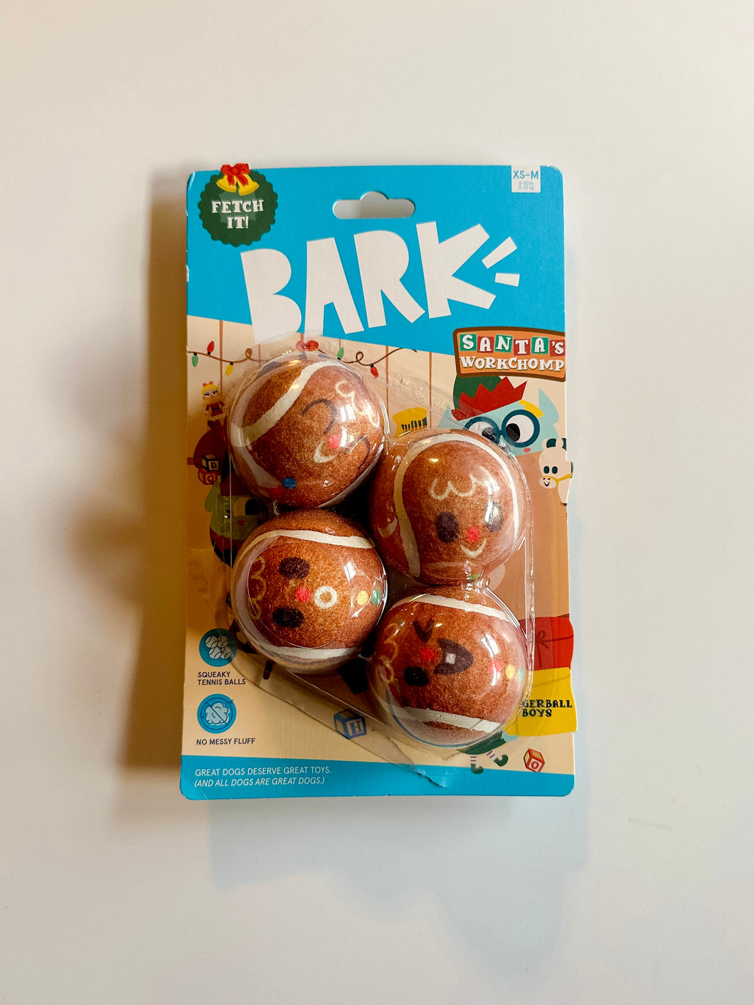BARK Gingerbread Balls Dog Toy