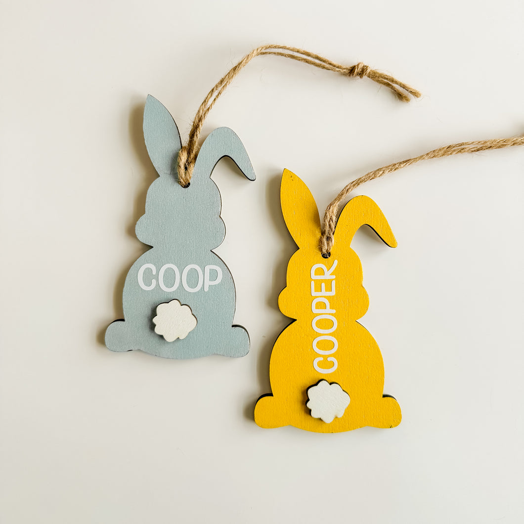 Easter Basket Tags (Bunny with Tail)