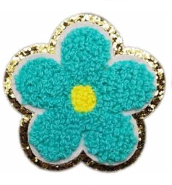 Teal Flower Patch (add on)